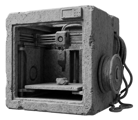 Tekushi 3dprinter illustration